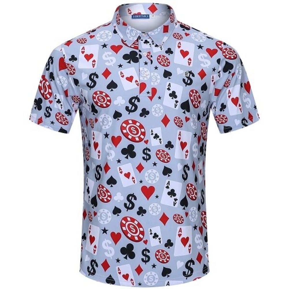 Golf Polo Poker Black Jack HRESKI Performance
